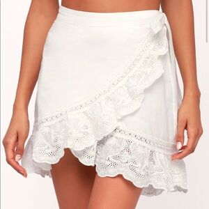 Somedays Lovin Ivory Eyelet Wrap Skirt